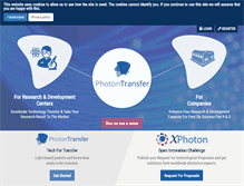 Tablet Screenshot of photontransfer.com